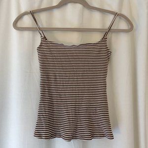 Reformation Striped Tank Top